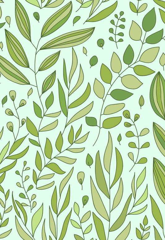 Pastel Green Leaves!