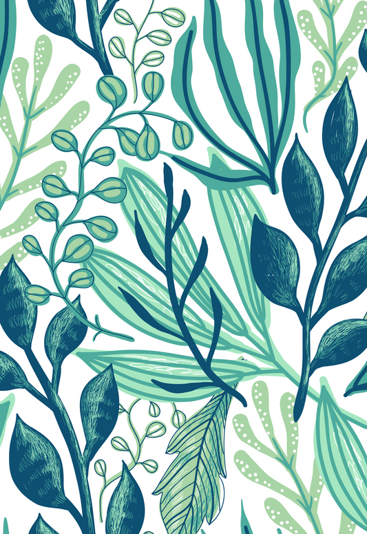 Tropical Green Leaf Notebook