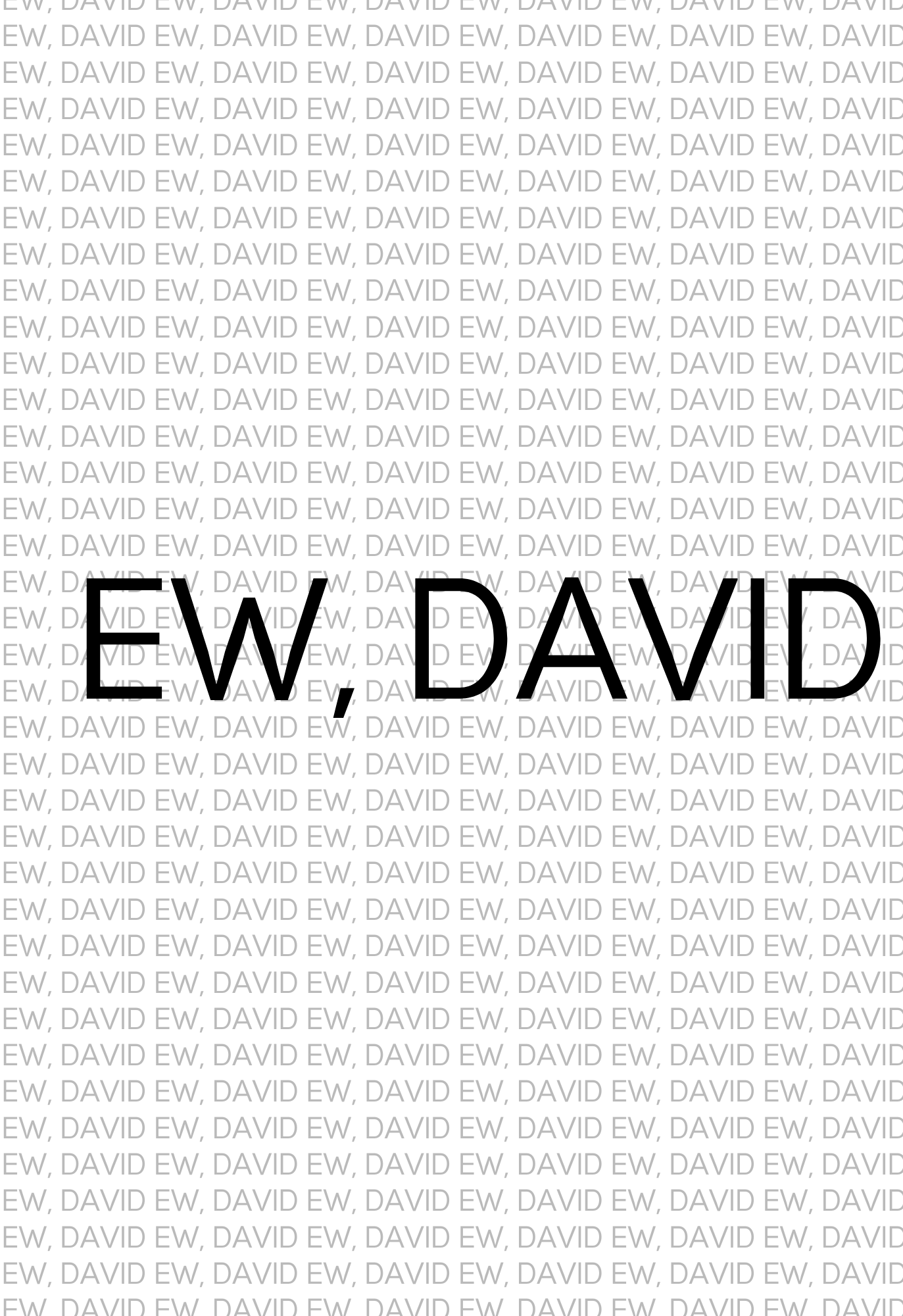 EW David! - Schitts Creek